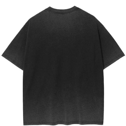 Noir Oversize Streetwear T-Shirt