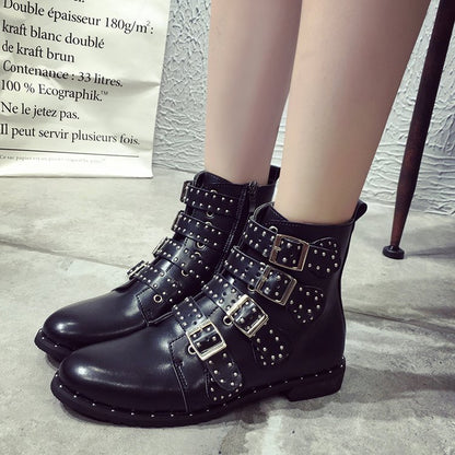 Rivet short boots