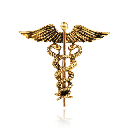 Vintage angel wings brooch