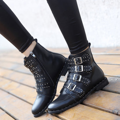 Rivet short boots