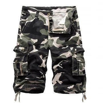 Camo Printed Cargo Shorts