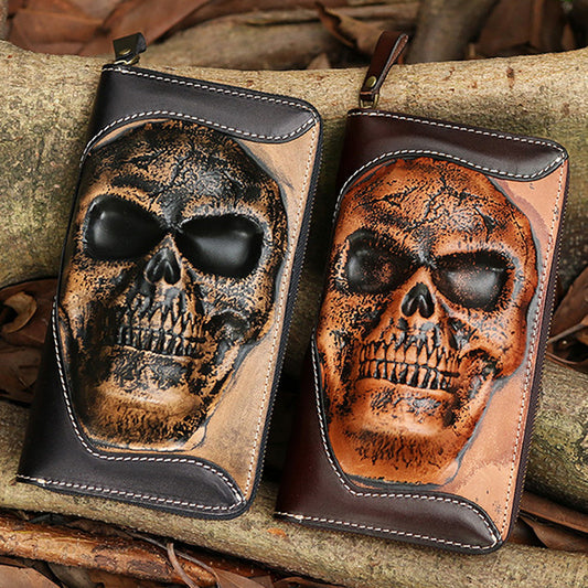 Skull Cowhide Wallet
