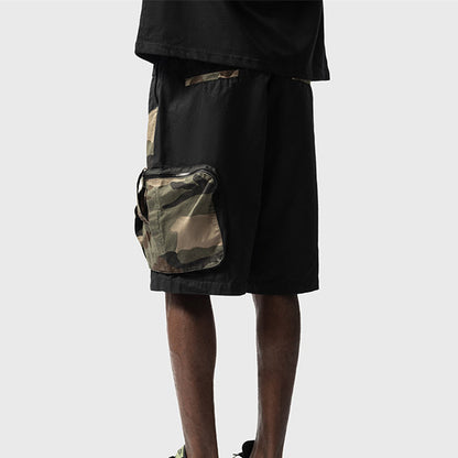 Multi Pocket Camo Cargo Shorts