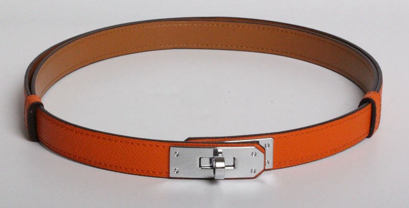 New kelly leather thin belt