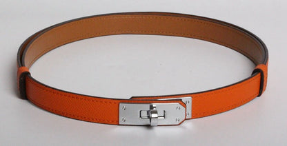 New kelly leather thin belt