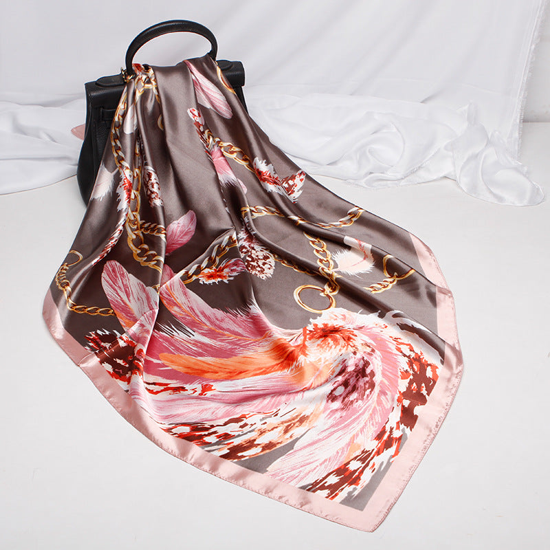 Silk Satin Equestrian Style Scarf