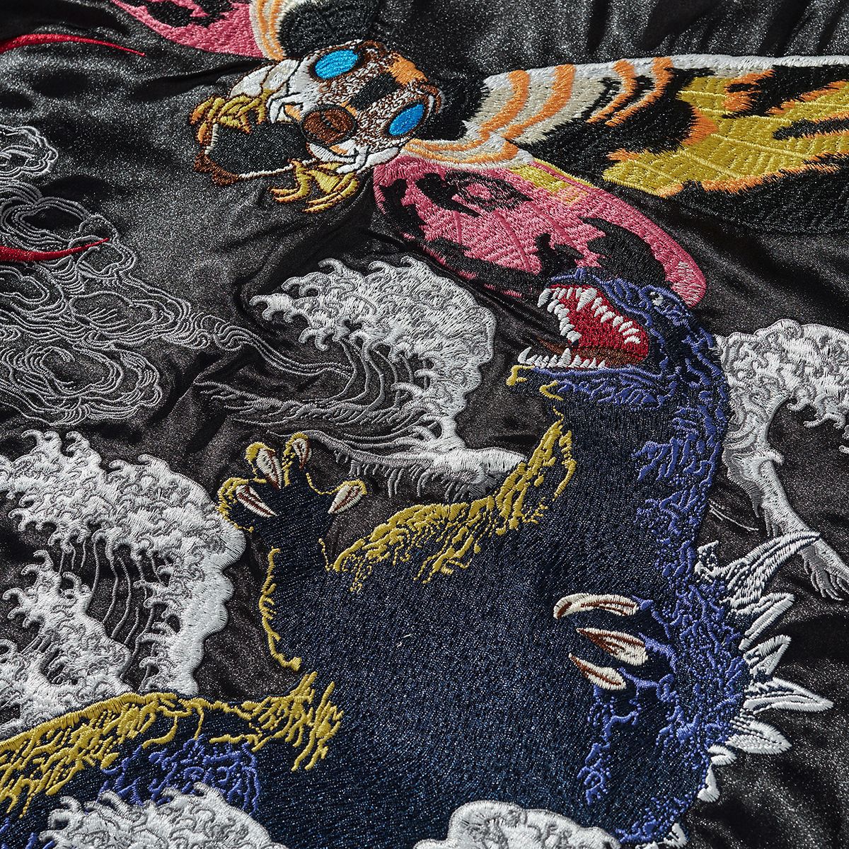 Embroidered Dragon Streetwear Baseball Jacket