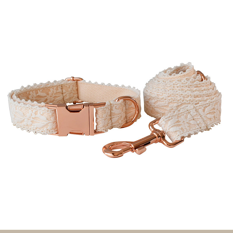 Leaf Lace Pet Metal Collar