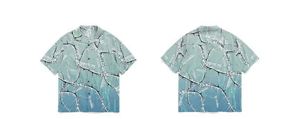 Hawaiian Digital printed men's streetwear shirt
