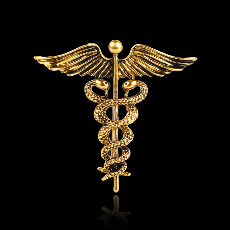 Vintage angel wings brooch