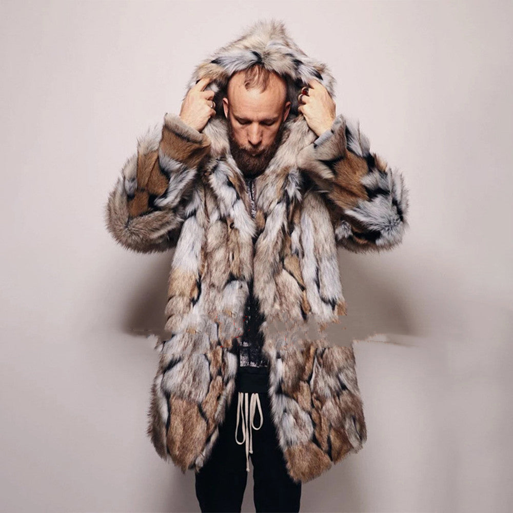 Men's Long Fur Coat