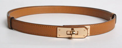 New kelly leather thin belt