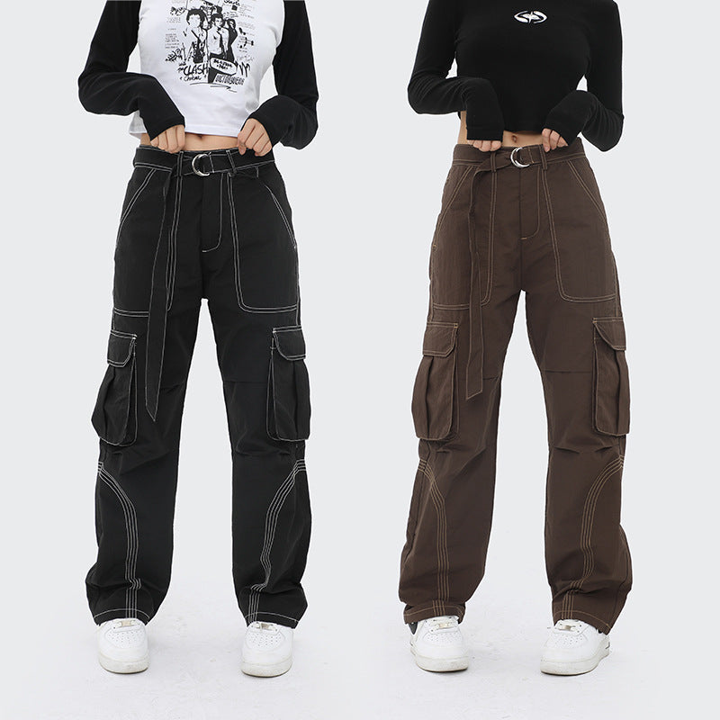 Buckle Straight Pants
