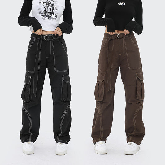 Buckle Straight Pants