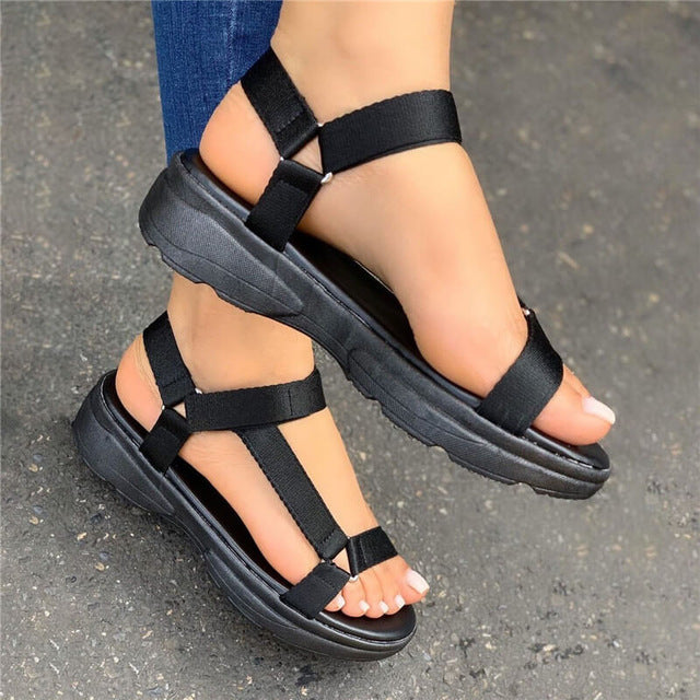 Fish mouth sandals