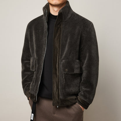 Men's Winter Faux Lamb Warm Thick Jacket