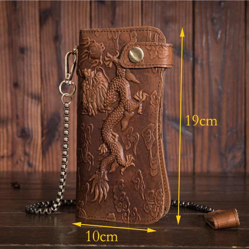 Dragon Grain Vintage Leather Wallet