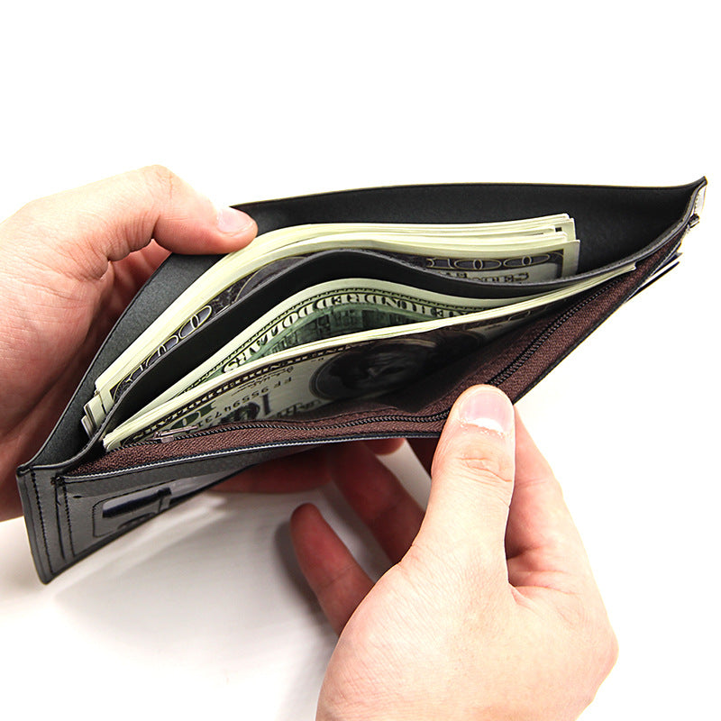 Men's Black Short Wallet