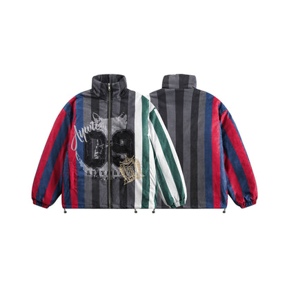 Retro Patchwork Embroidery Rework Jacket