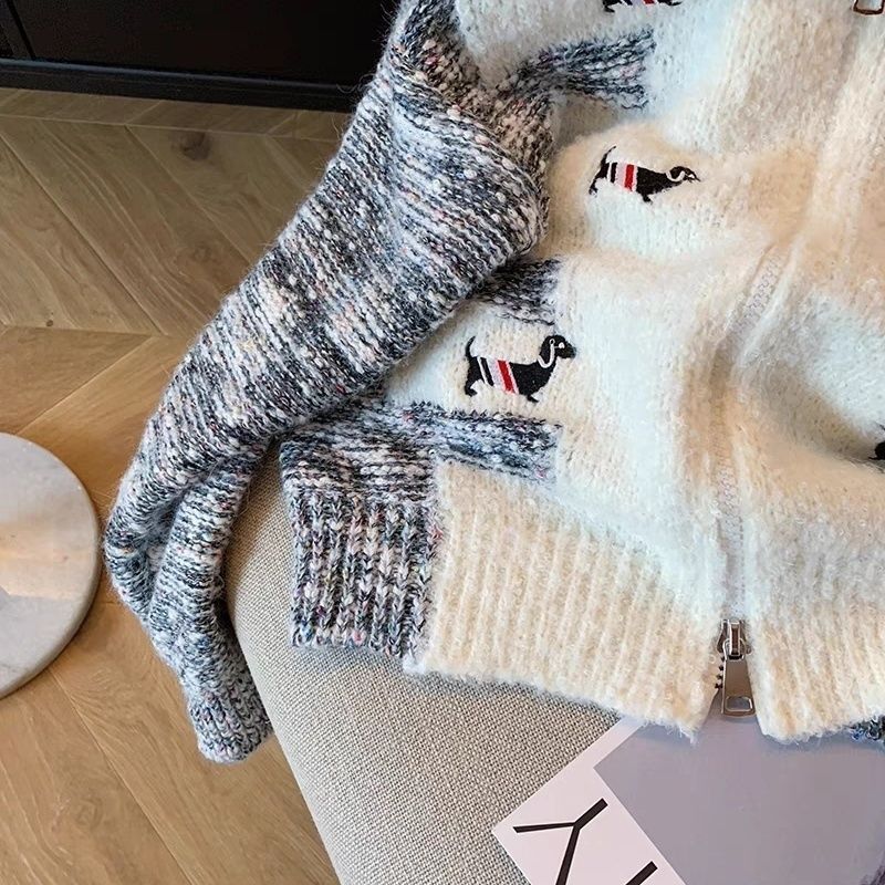 Puppy Embroidered Cardigan