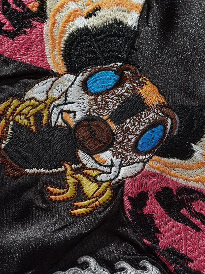 Embroidered Dragon Streetwear Baseball Jacket