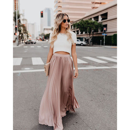 Casual high waist long skirts