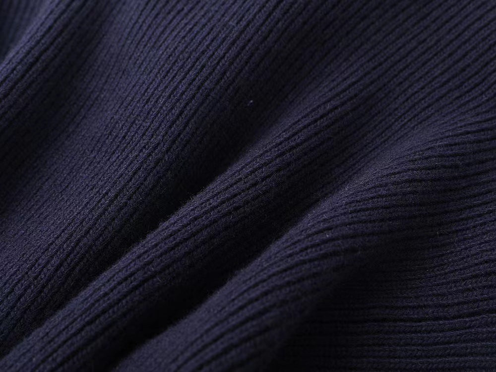 Women's Denim Patchwork Knitting Coat