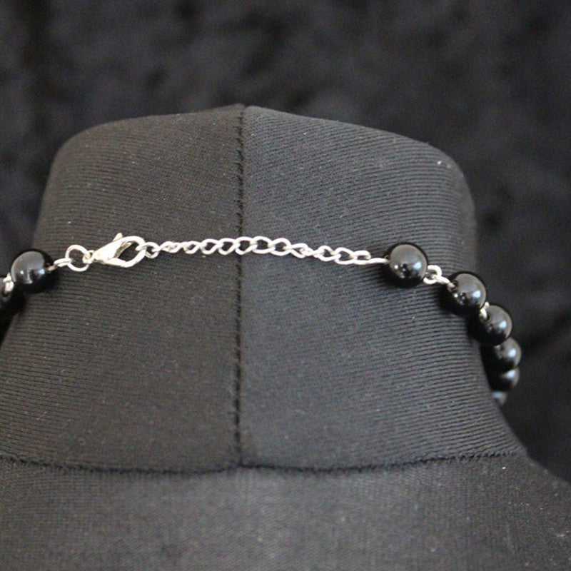 Vintage Literary Skull Alloy Necklace
