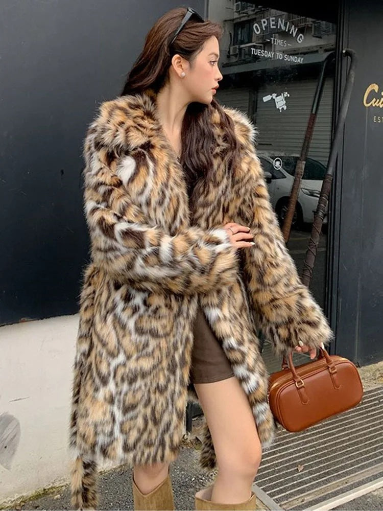 Long Fox Fur Coat