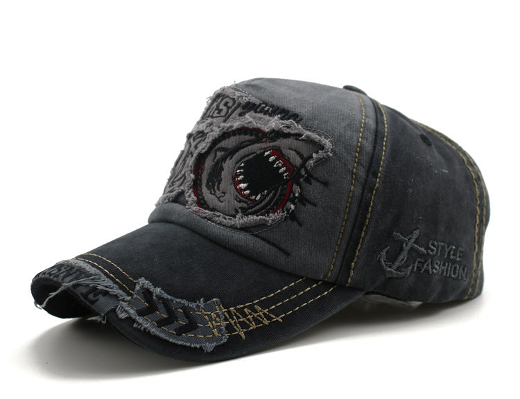 Shark Denim Baseball Caps