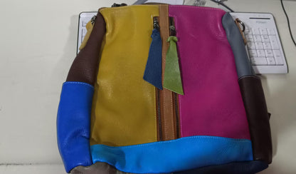 Women Cowhide Leather Backpack