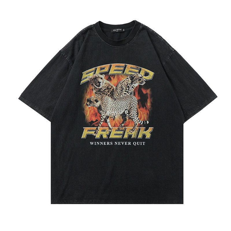 Lightning Skull Hip Hop Streetwear T-Shirt