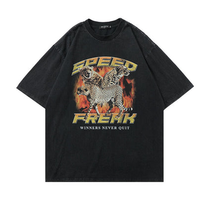 Lightning Skull Hip Hop Streetwear T-Shirt