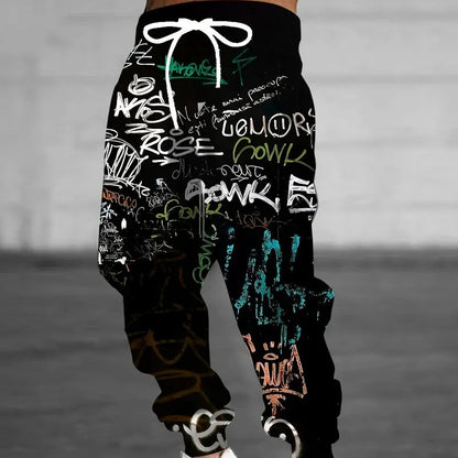 Digital Print Mens Casual Sweatpants