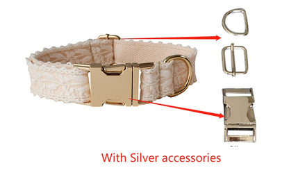 Leaf Lace Pet Metal Collar
