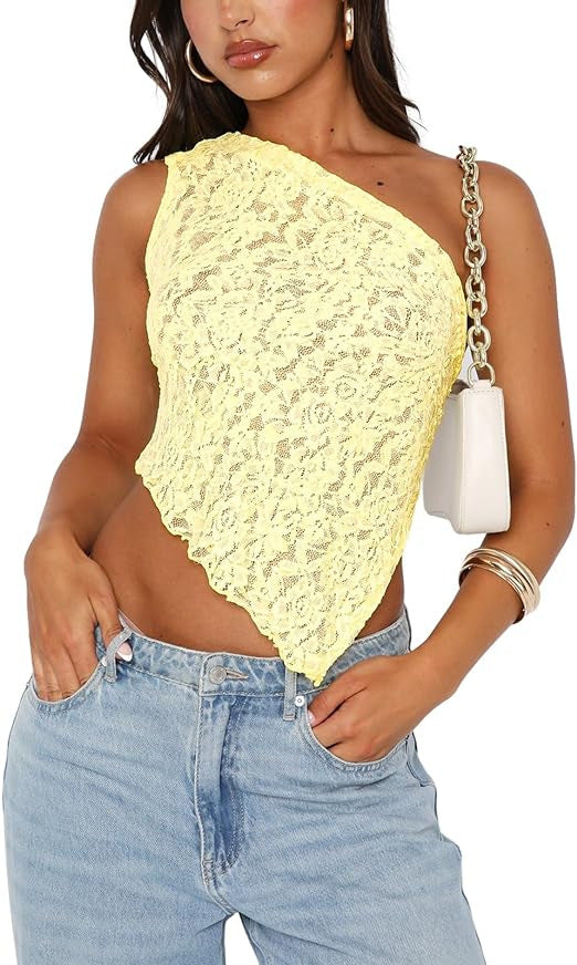 Lace Backless Top