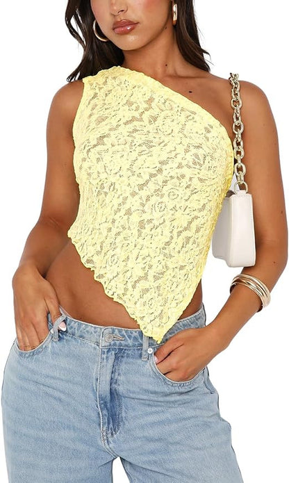 Lace Backless Top