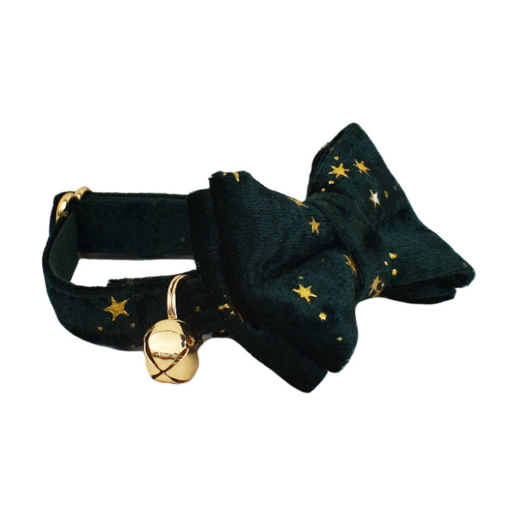 Cute Bell Bow Scarf Pet Collar