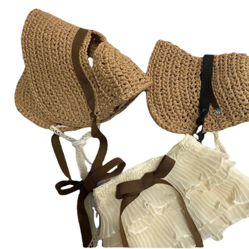 Pet Hat Lace Sun Protection