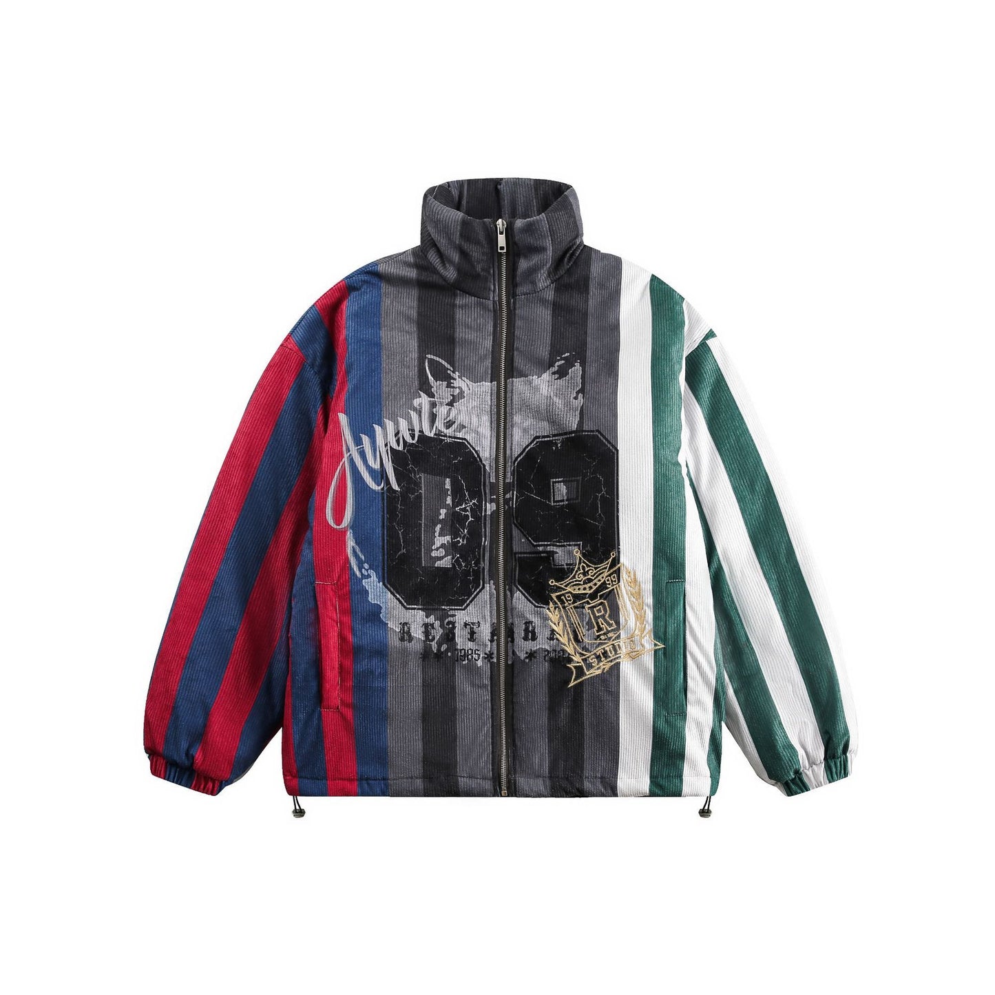 Retro Patchwork Embroidery Rework Jacket