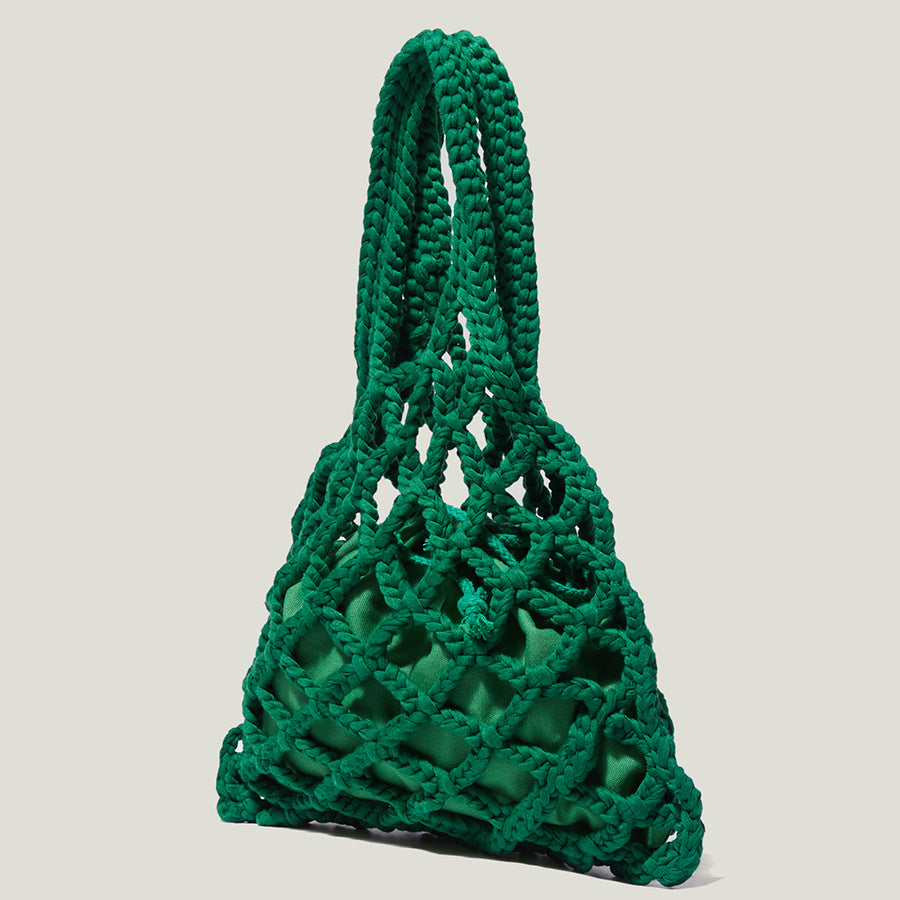Woven Small Mesh Tote
