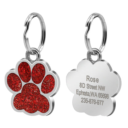 Footprint pet tag