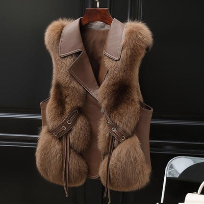 Faux Fox Fur Vest