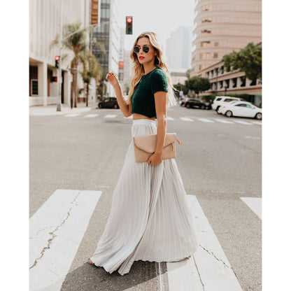 Casual high waist long skirts