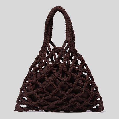 Woven Small Mesh Tote