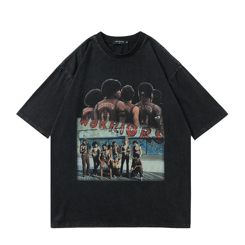 Lightning Skull Hip Hop Streetwear T-Shirt