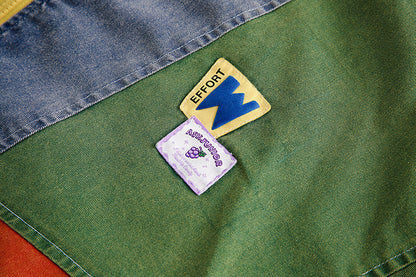 Irregular Color Contrast Patchwork Jacket