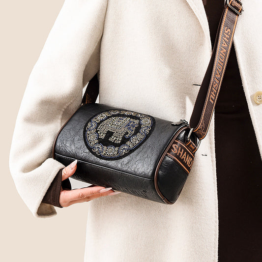 Vintage Diamond Shoulder Bag