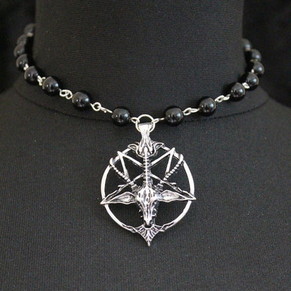Vintage Literary Skull Alloy Necklace