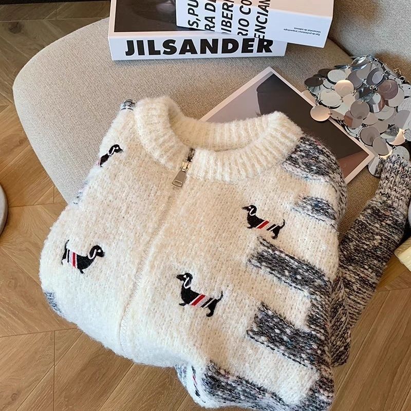Puppy Embroidered Cardigan
